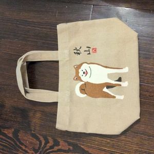 Shiba Inu lunch tote 12"W x 9"H